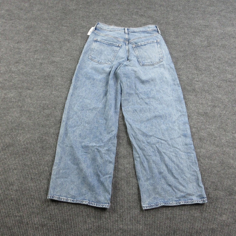 Old Navy Jeans Womens 2 Petite Blue Baggy Wide-Leg High Rise Denim 28x28.5* NWT - Picture 14 of 16
